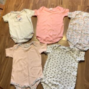 5 Laura Ashley Onesies 24M